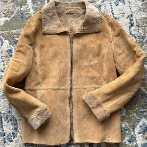 Vintage Guess Tan Suede Jacket